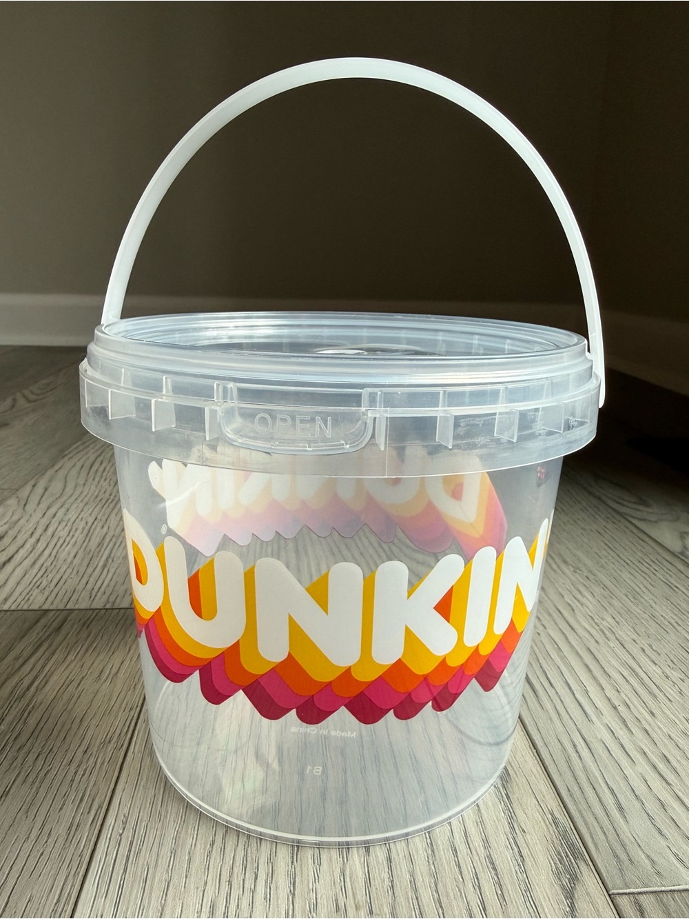 NEW-Dunkin’ Donuts Limited Edition 48 oz Iced Beverage Bucket